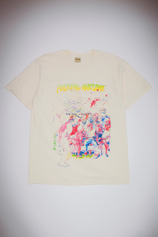 FUCKING AWESOME - Wrestler Tee Off White
