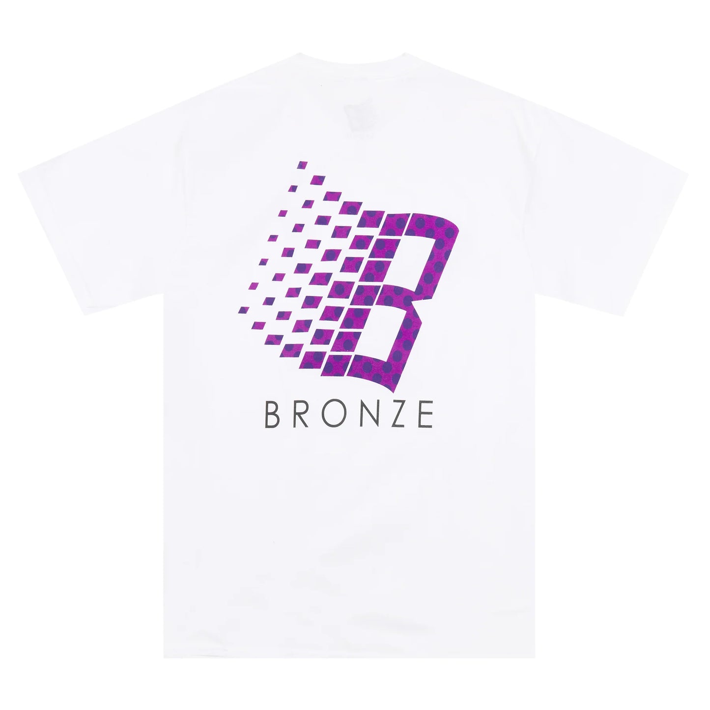 BRONZE56K - Polka Dot Logo Tee White