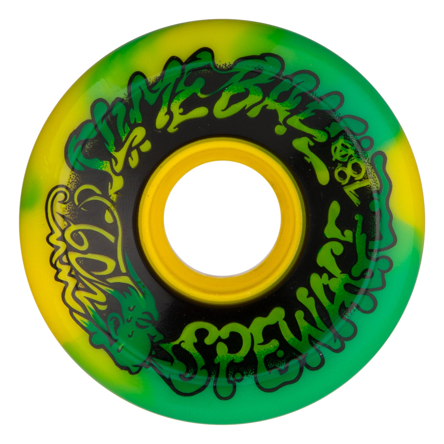 SLIME BALLS - 60mm Spewage OG Slime Green/Yellow Swirl 78a