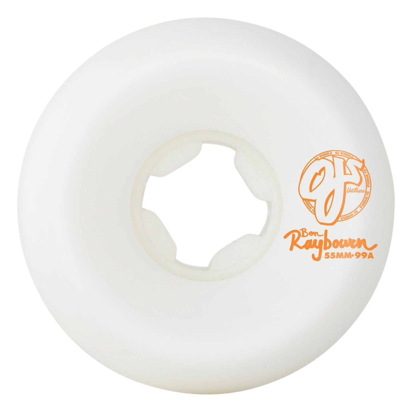 OJ WHEELS - 55mm Ben Raybourn Hat 2 Original White Hardline 99a