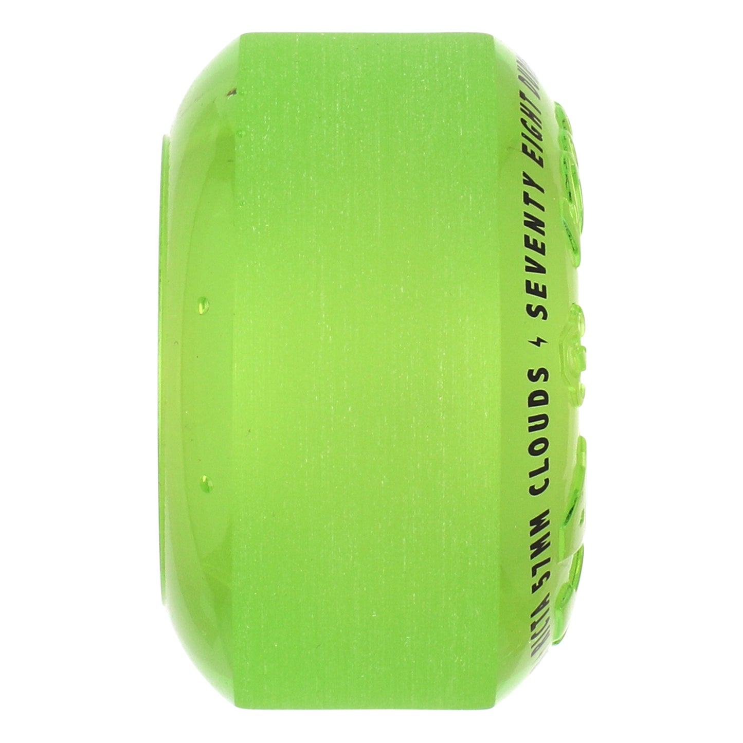 RICTA - 57mm Clouds Trasparent Green GLOW IN THE DARK 78a
