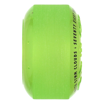 RICTA - 57mm Clouds Trasparent Green GLOW IN THE DARK 78a