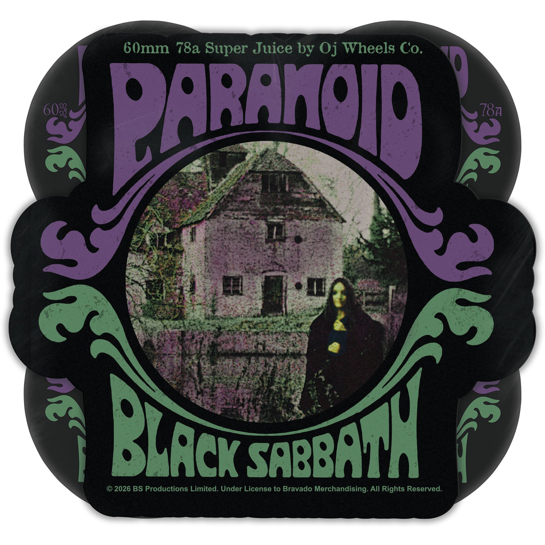 OJ WHEELS - 60mm Black Sabbath Paranoid Super Juice Black 78a