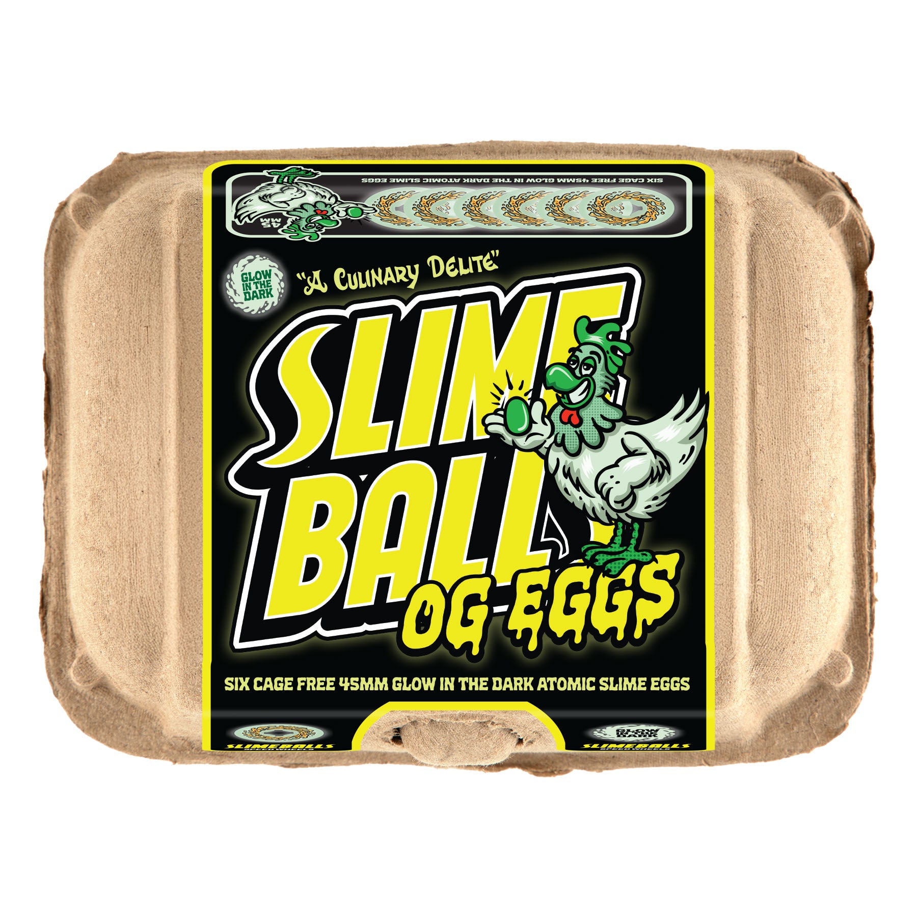 SLIME BALLS - 45mm OG Eggs Half Dozen Mini Chubbies GITD 99a 6-Pack