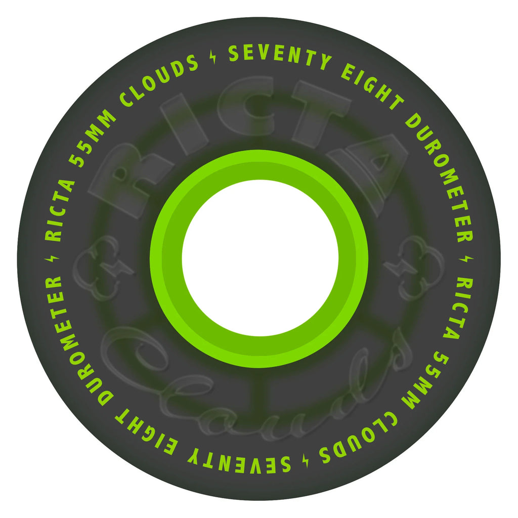RICTA - 55mm Clouds Trasparent Black/Green 78a