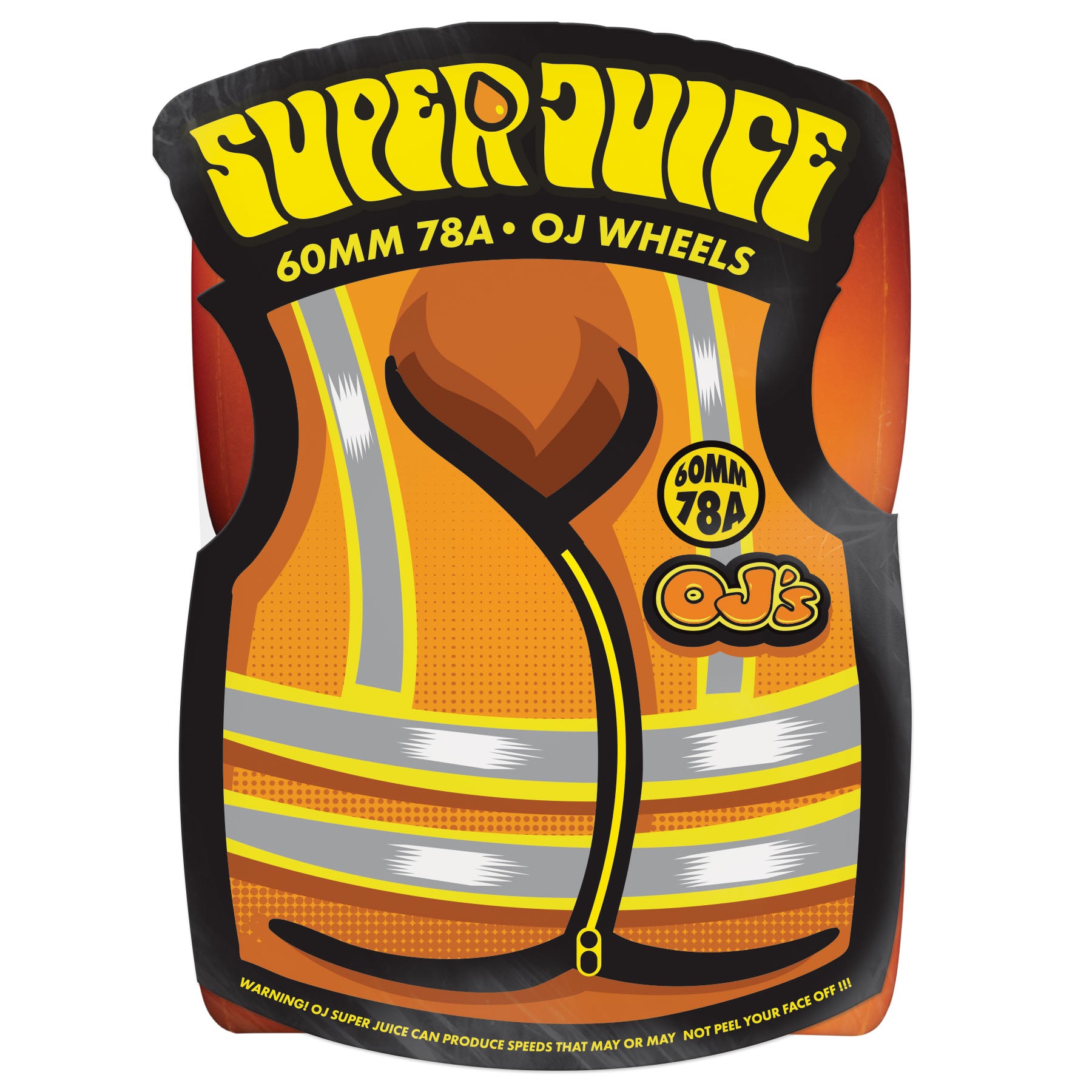 OJ WHEELS - 60mm Super Juice Neon Orange 78a