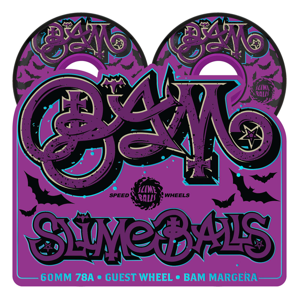 SLIME BALLS - 60mm Bam Margera OG Slime Black 78a