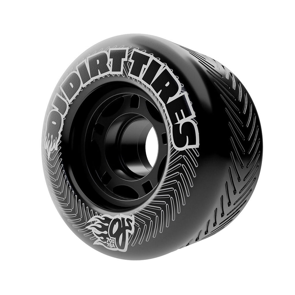 OJ WHEELS - 70mm Dirt Tires Thunder Juice Black 78a