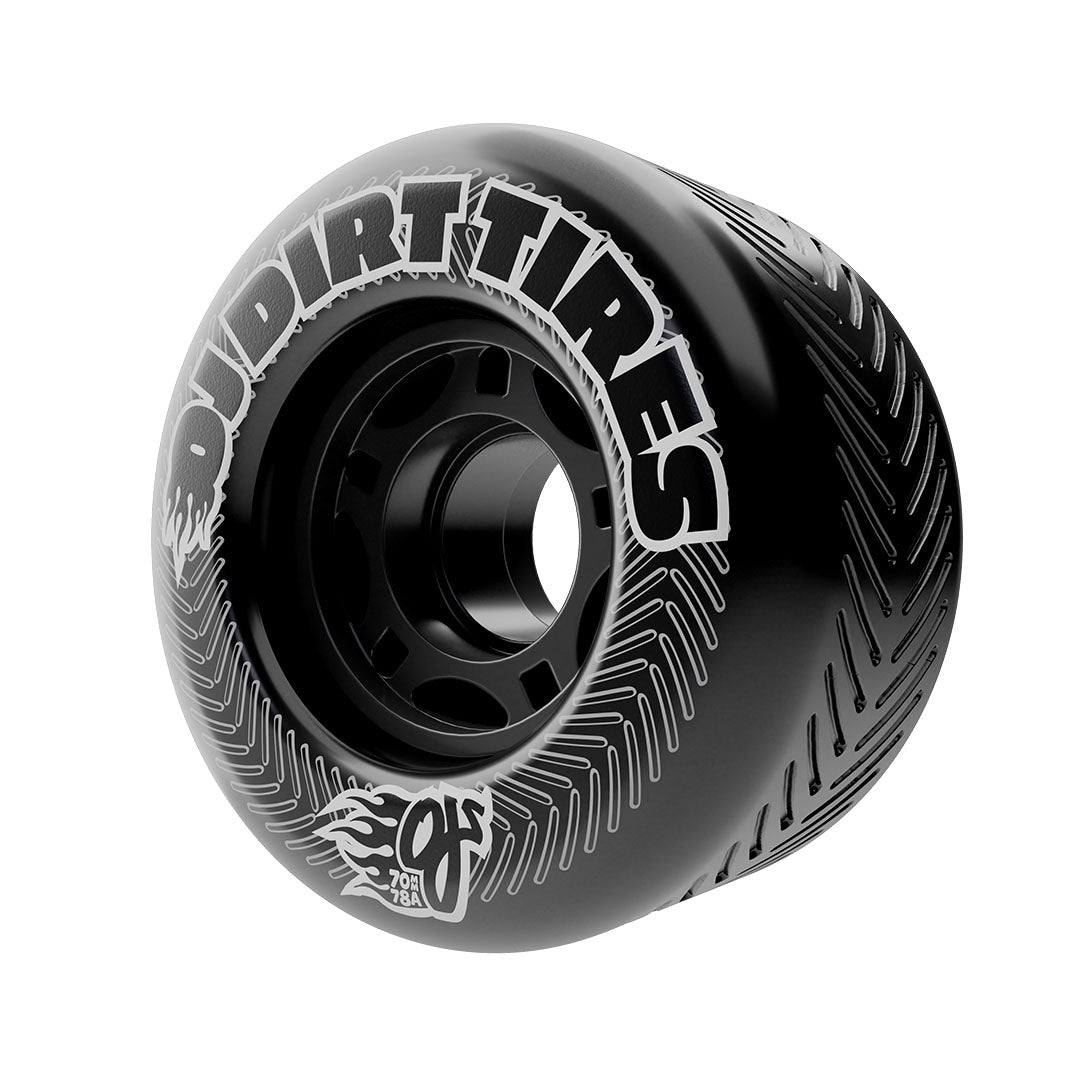OJ WHEELS - 70mm Dirt Tires Thunder Juice Black 78a