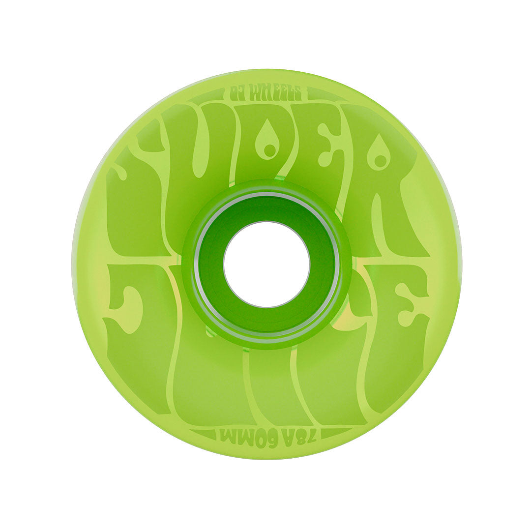 OJ WHEELS - 60mm Bubble Gum Mini Super Transparent Green 78a
