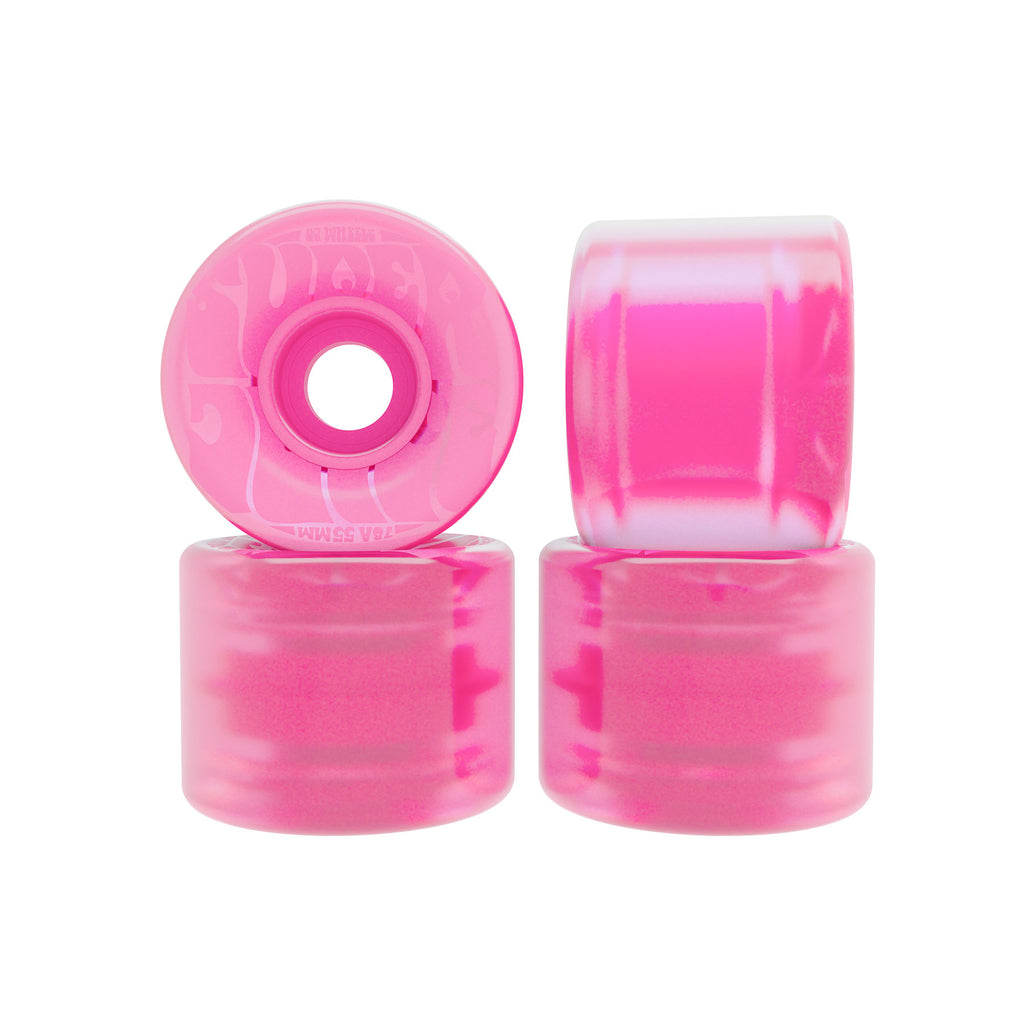 OJ WHEELS - 55mm Bubble Gum Mini Super Transparent Pink 78a