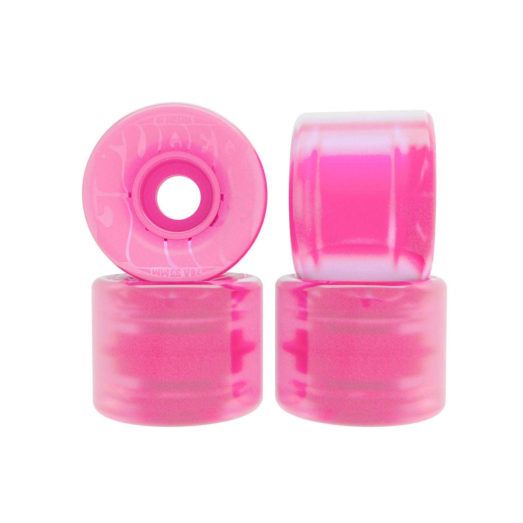 OJ WHEELS - 55mm Bubble Gum Mini Super Transparent Pink 78a