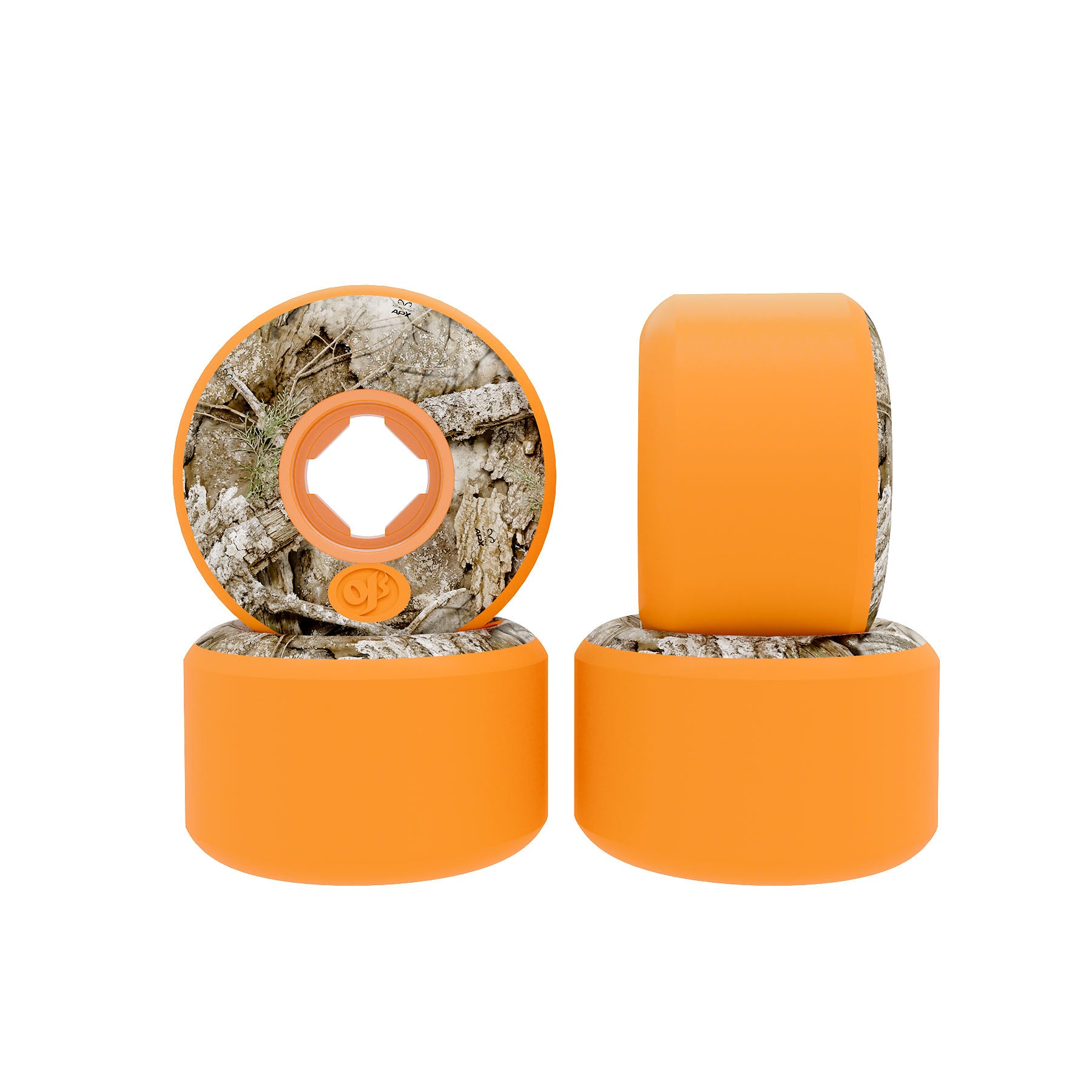 OJ WHEELS - 56mm Realtree APX Keyframe Orange 92a