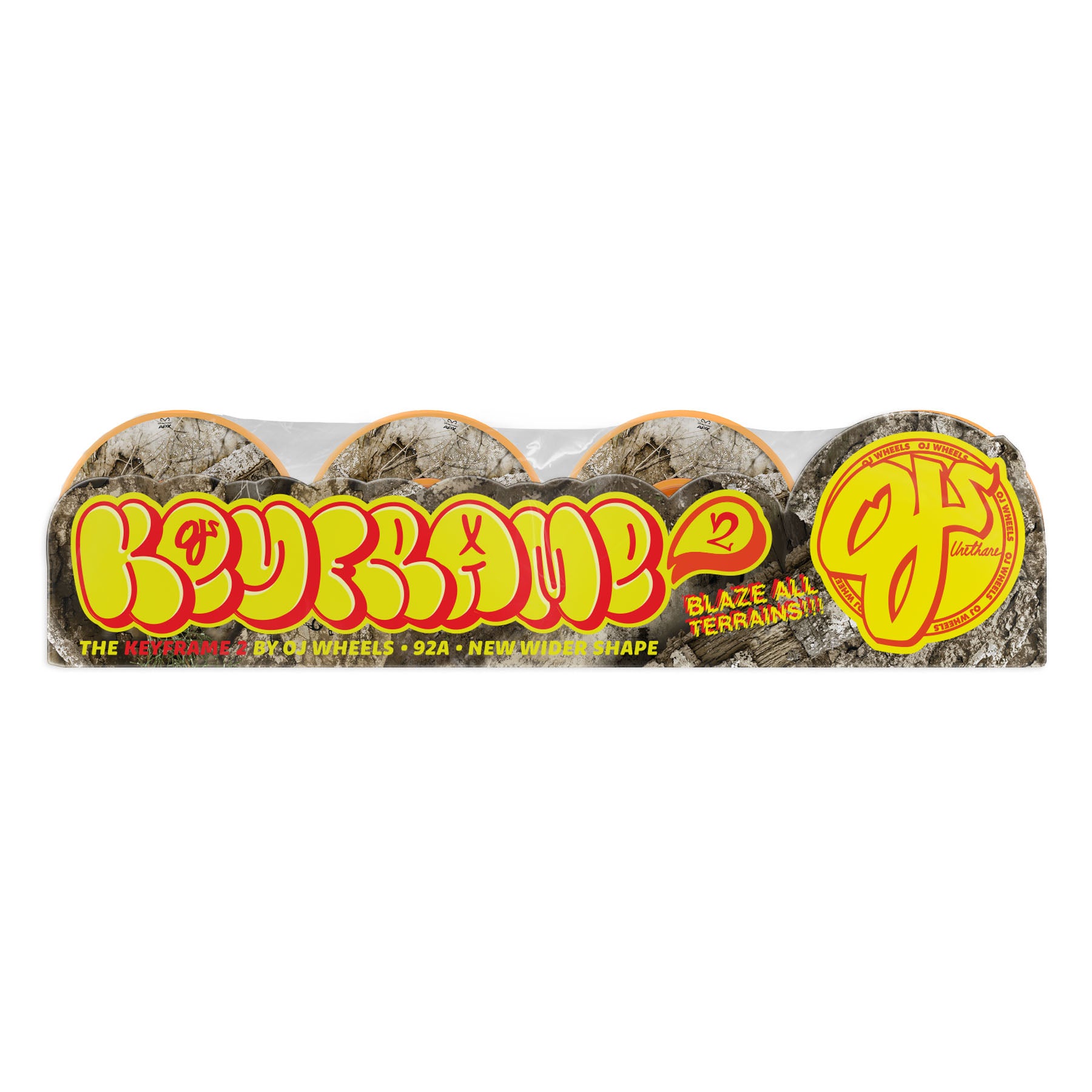 OJ WHEELS - 56mm Realtree APX Keyframe Orange 92a
