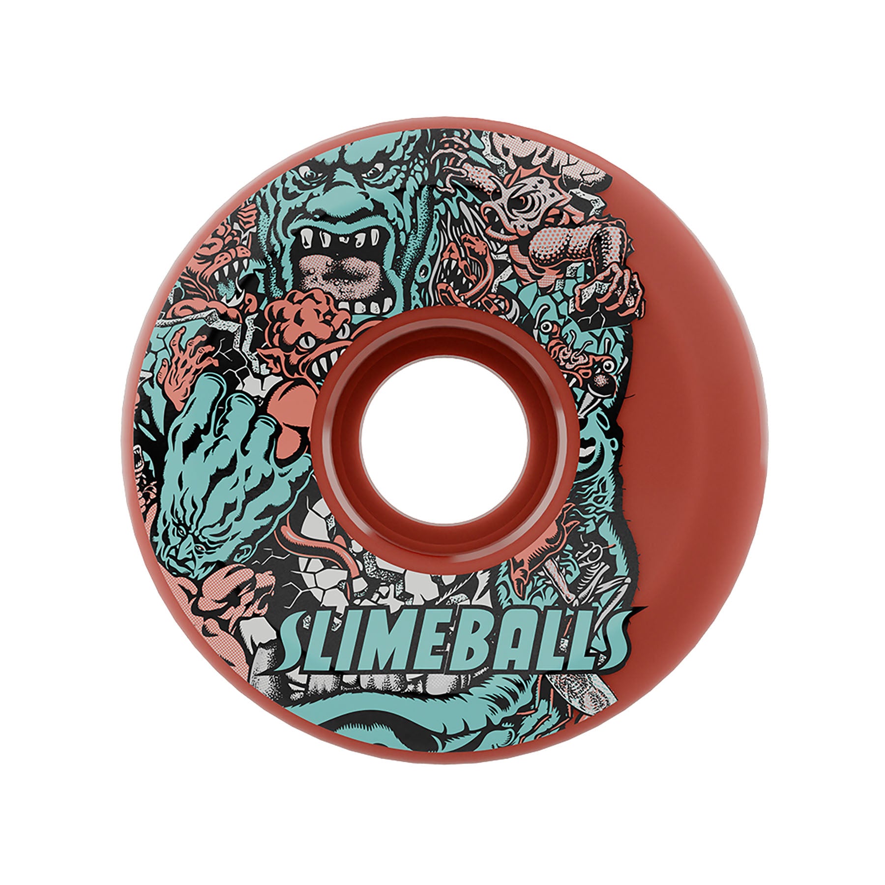 SLIME BALLS - 60mm Roskopp Five Reissue OG Slime Pink 78a