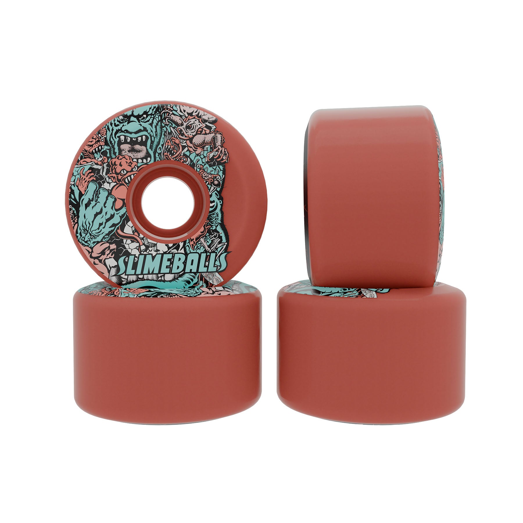SLIME BALLS - 60mm Roskopp Five Reissue OG Slime Pink 78a