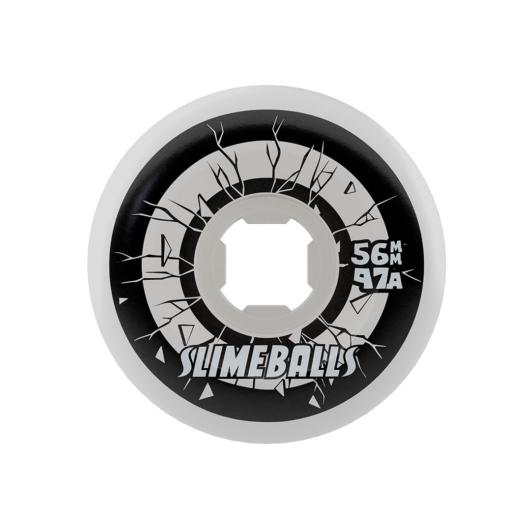 SLIME BALLS - 56mm Roskopp Five Reissue White Full Combo Slime Ball 78a