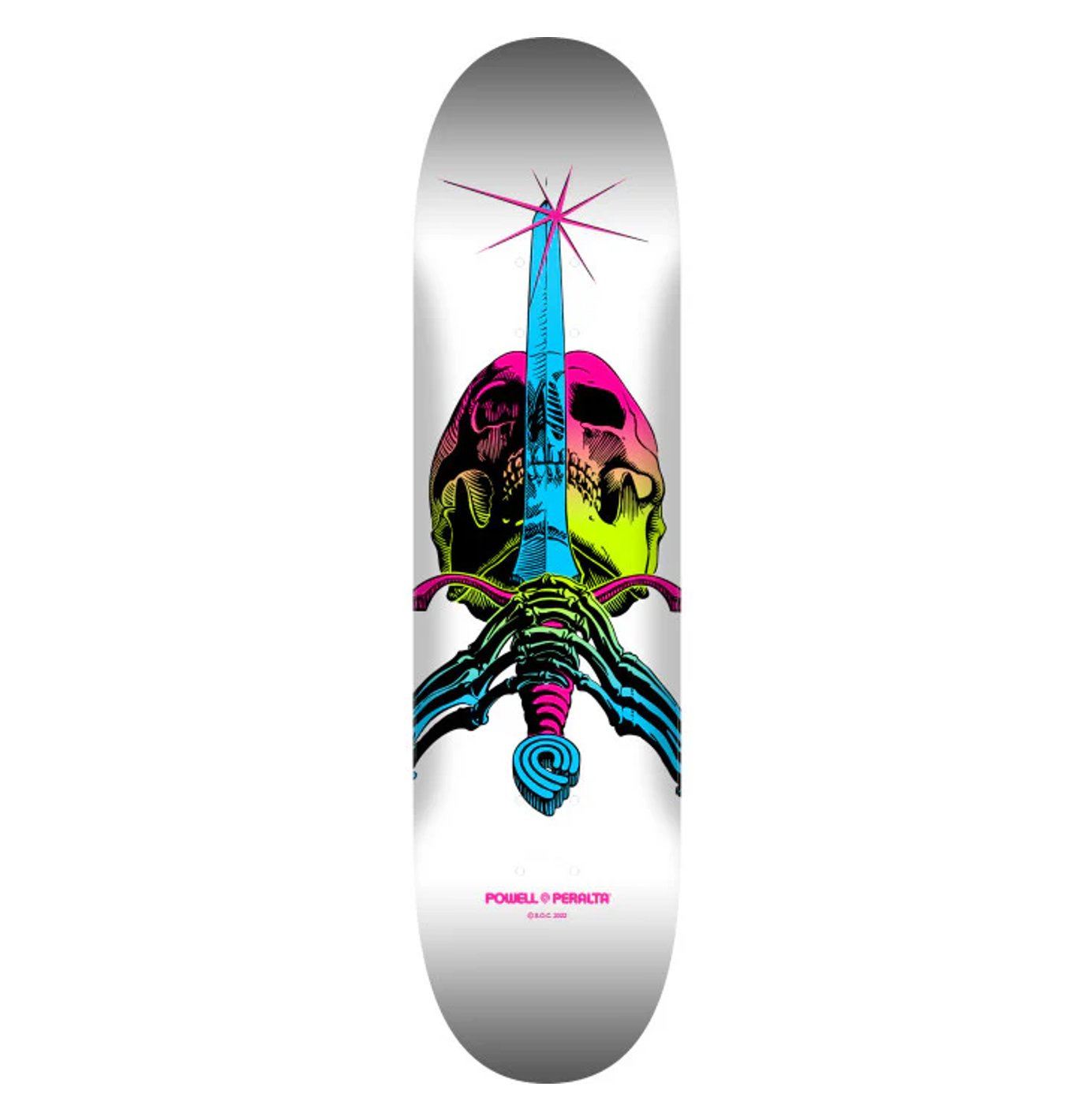 POWELL PERALTA - Skull & Sword Lime Fade - 9.0