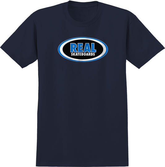 REAL - Oval Tee Navy/Blue