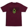 CREATURE - Bonehead 2 Relic Heavyweight Tee Maroon