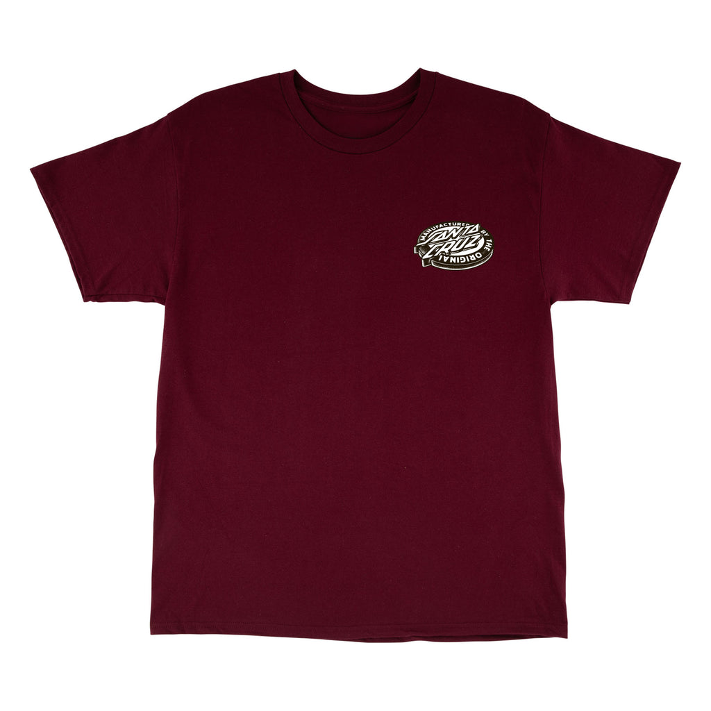 SANTA CRUZ - Natas Panther Sketch Tee Burgundy