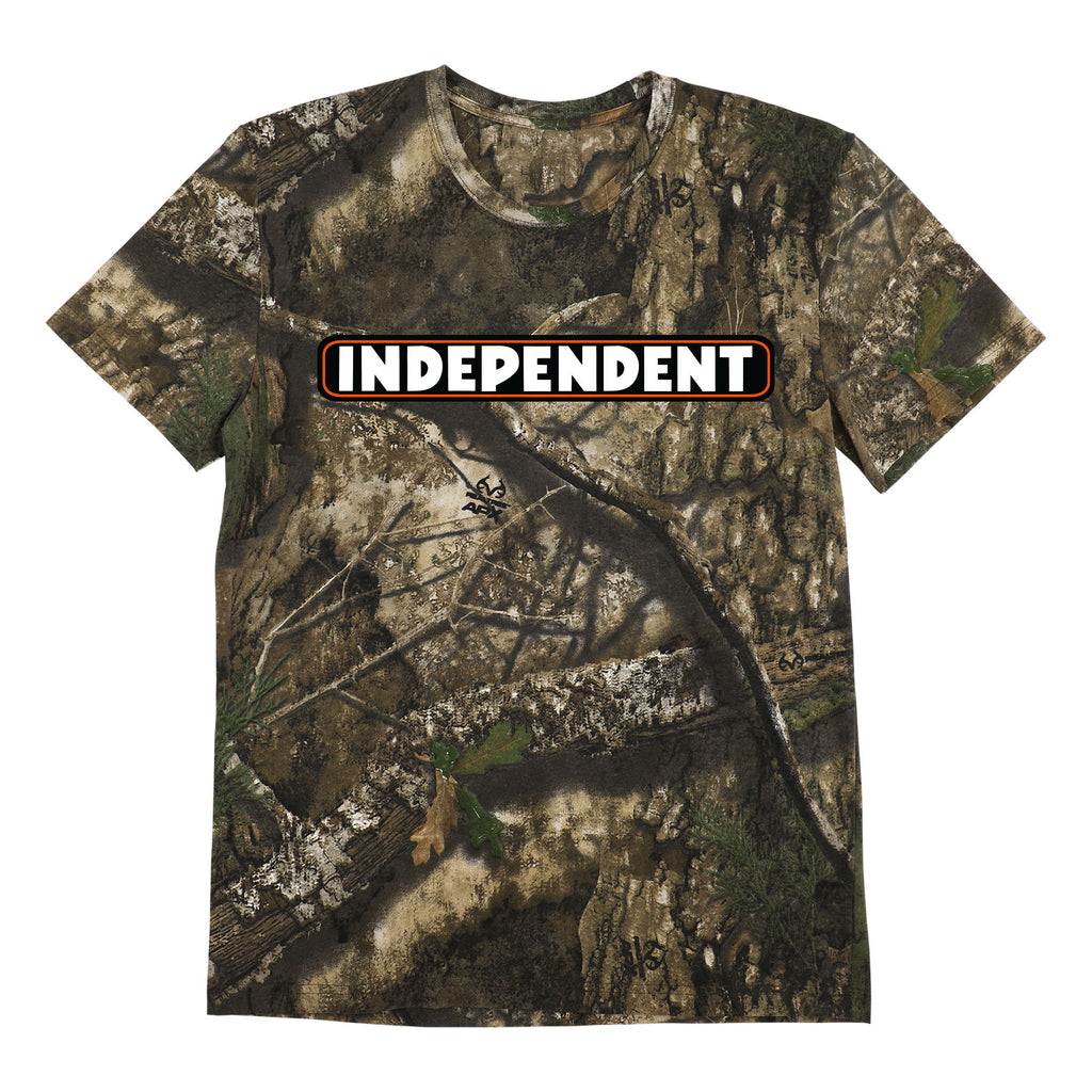 INDEPENDENT - Bar Logo Midweight Tee Real Tree APX