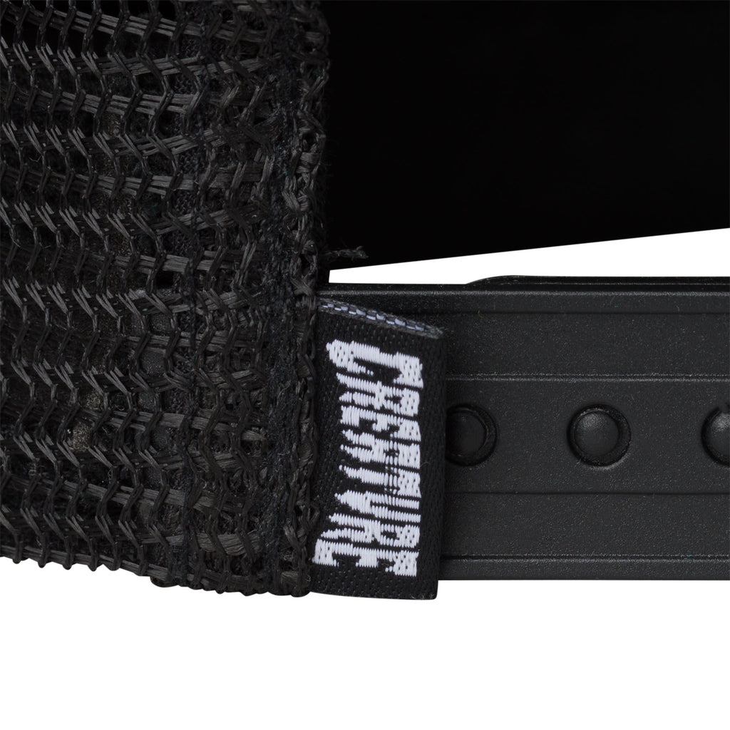CREATURE - Bonehead Flame Mesh Trucker Unstructured Hat Black/Black