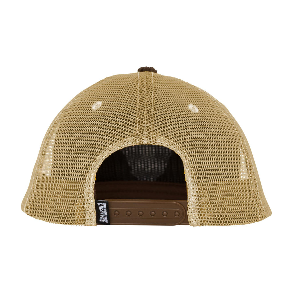 CREATURE - Bonehead Flame Mesh Trucker Unstructured Hat Brown/Tan