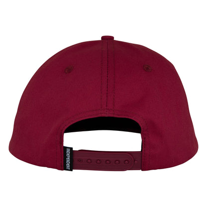 INDEPENDENT - Bar Logo Unstructured Snapback Burgundy