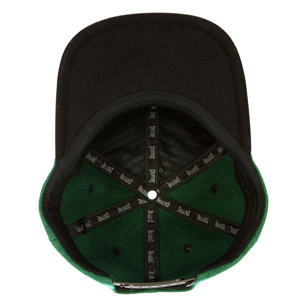 CREATURE - Drop Out Snapback Unstructured Hat Green/Black