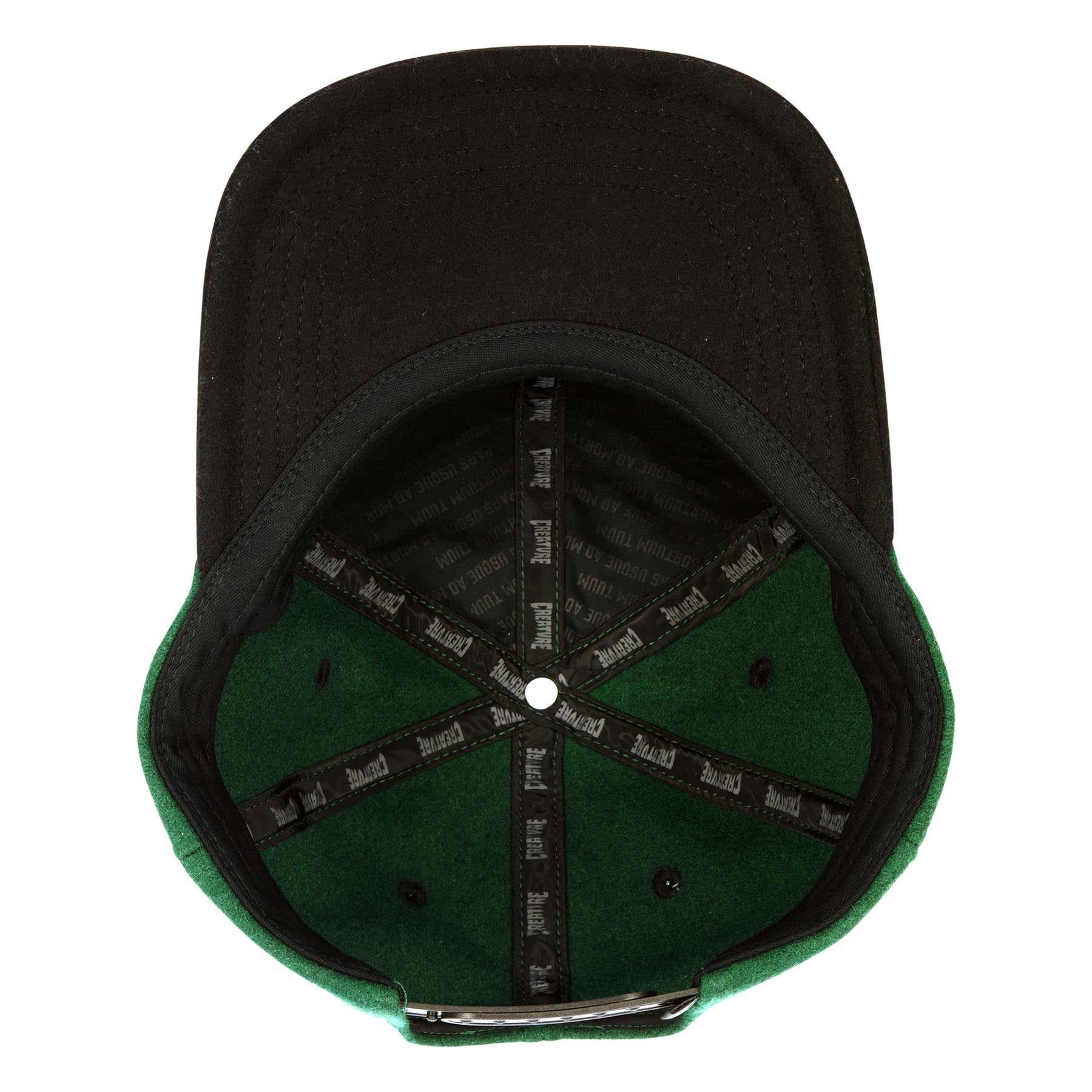 CREATURE - Drop Out Snapback Unstructured Hat Green/Black