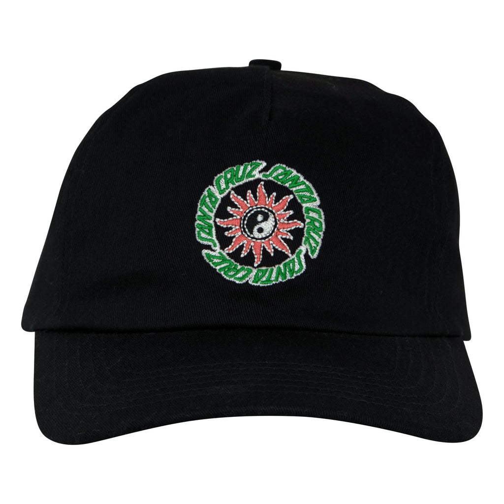 SANTA CRUZ - Sol Spiral Snapback Cap Black