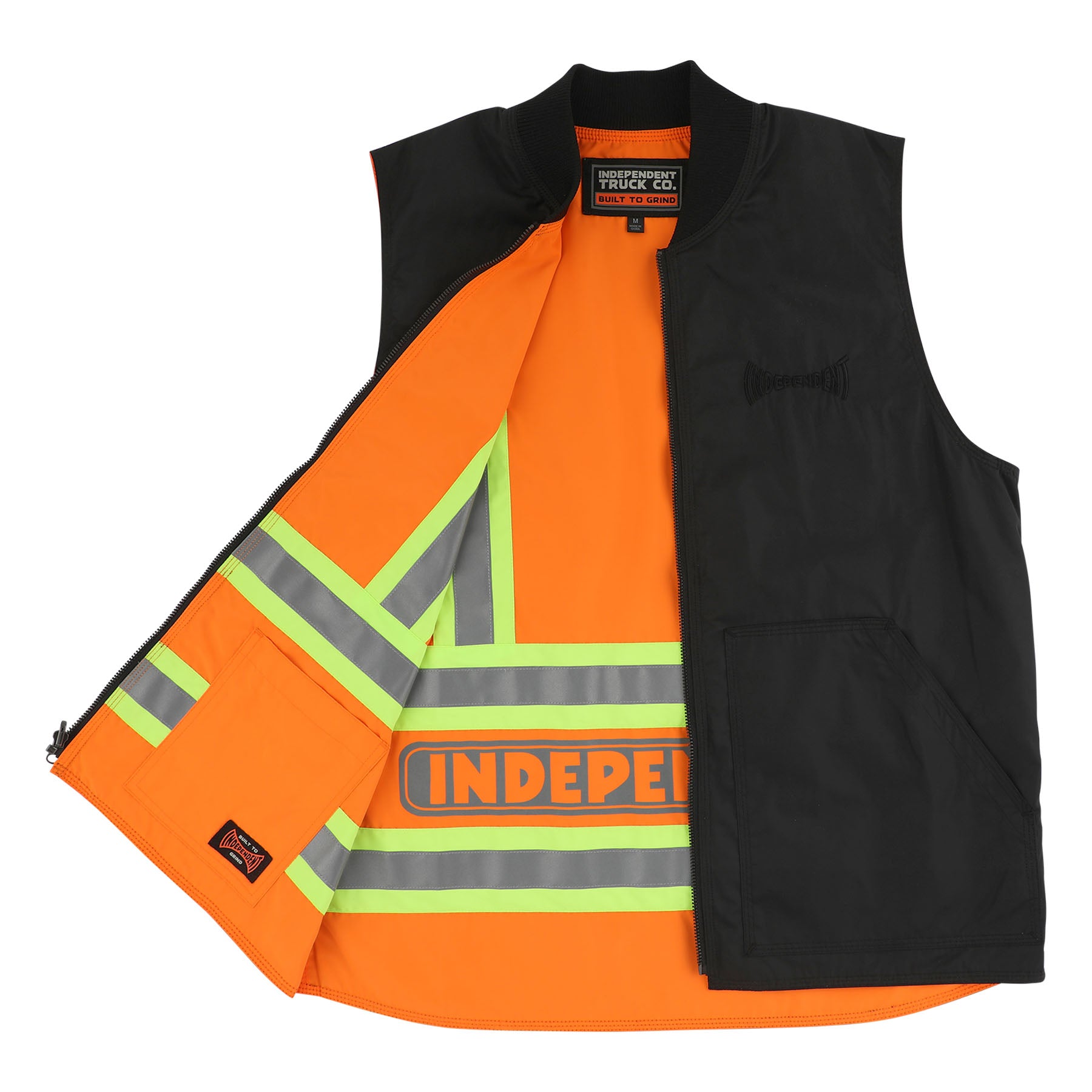 INDEPENDENT - BTG Work Vest Reversible Black/Orange