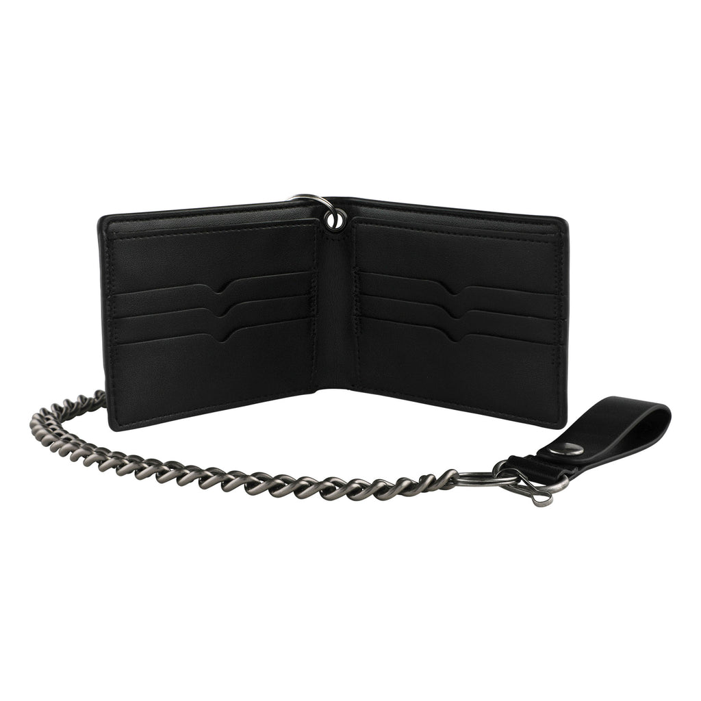 SANTA CRUZ - Check Web Strip Chain Wallet Black