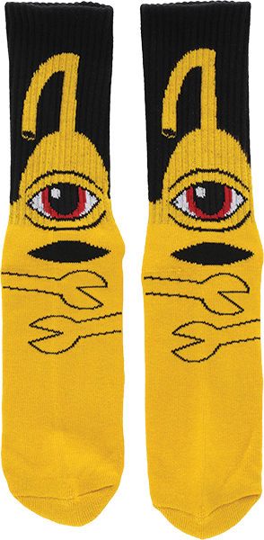 TOY MACHINE - Sect Hug Crew Socks Yellow