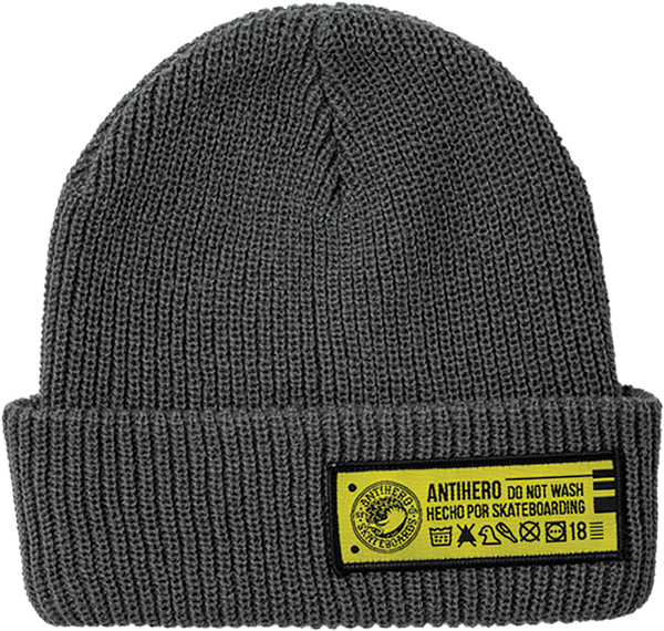 ANTIHERO - Hecho Por Skateboarding Beanie Charcoal