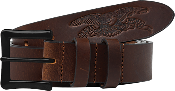 ANTIHERO - Basic Eagle Leather Belt Brown