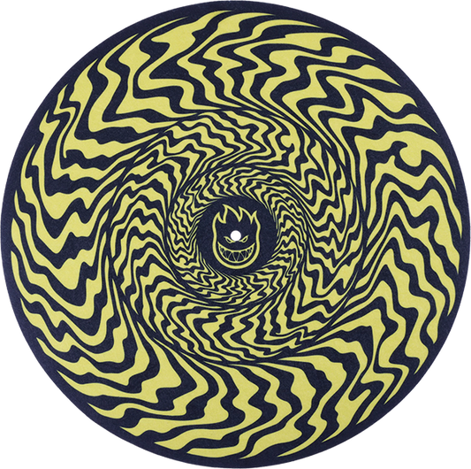 SPITFIRE - Turntable Slip Mat Classic Swirl Black/Yellow