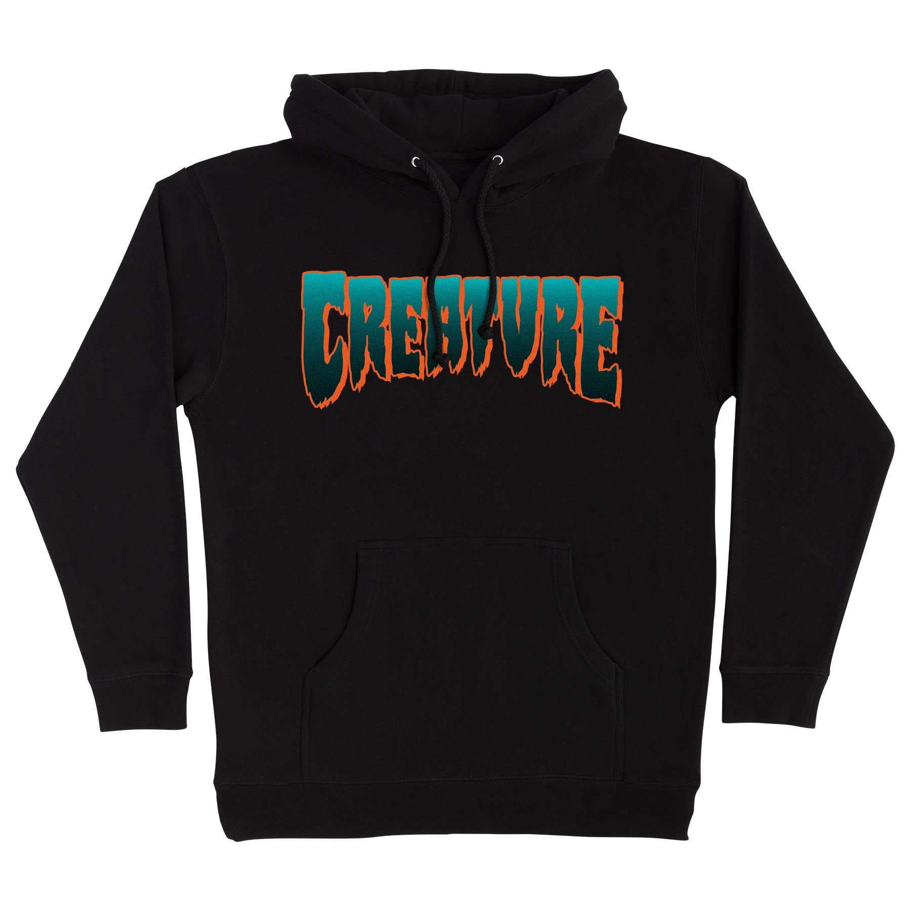 CREATURE - Logo Heavyweight Hoodie Black/Teal