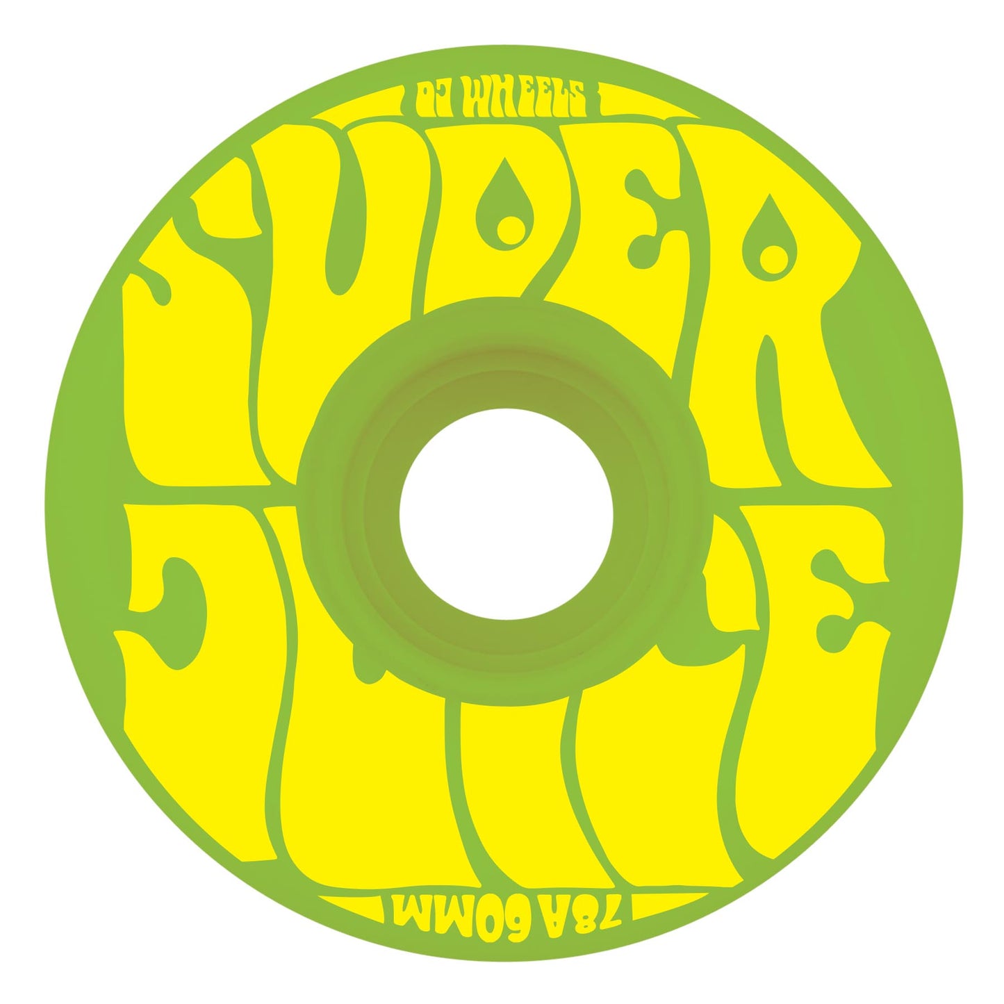 OJ WHEELS - 60mm Super Juice Green/Tellow 78a