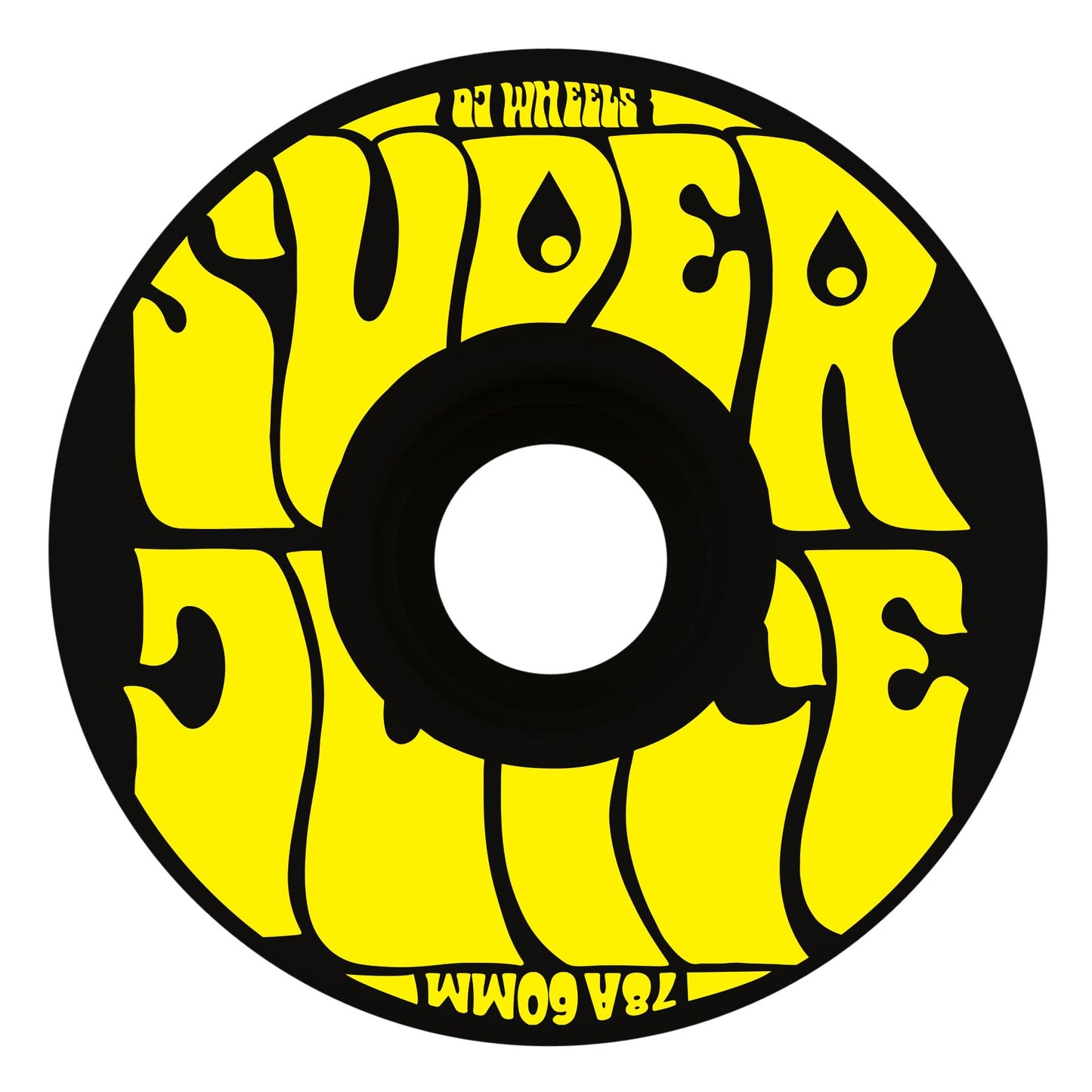 OJ WHEELS - 60mm Super Juice Black/Yellow 78a