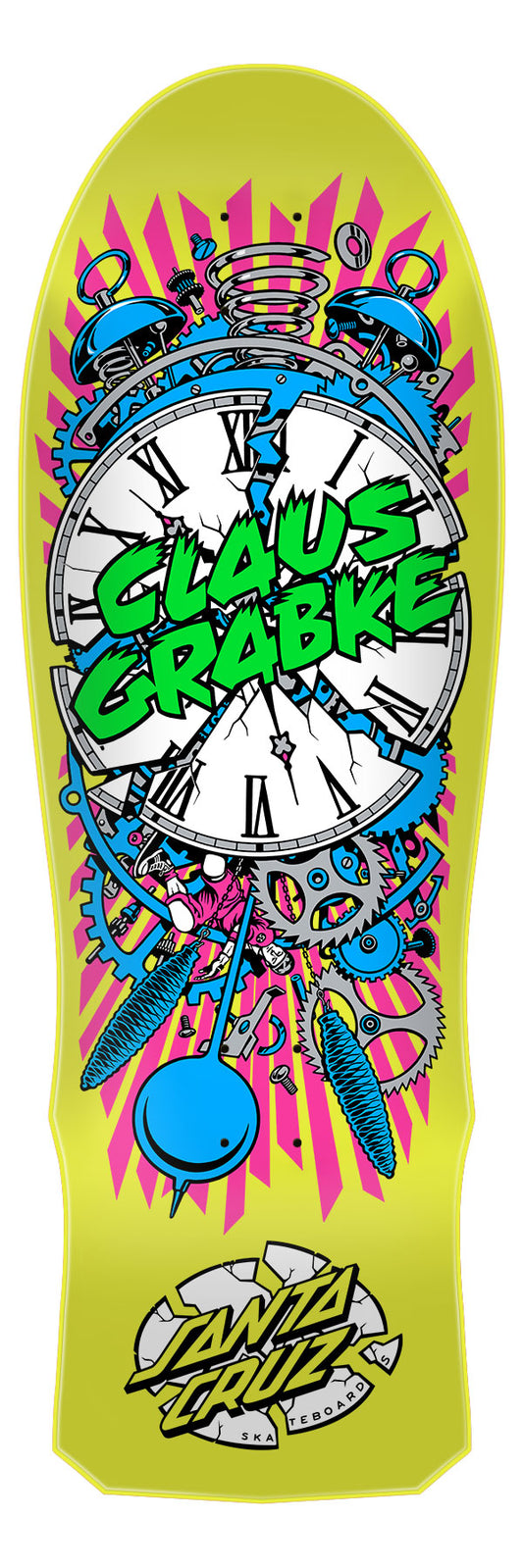 SANTA CRUZ - Grabke Exploding Clock Reissue Yellow - 10.0