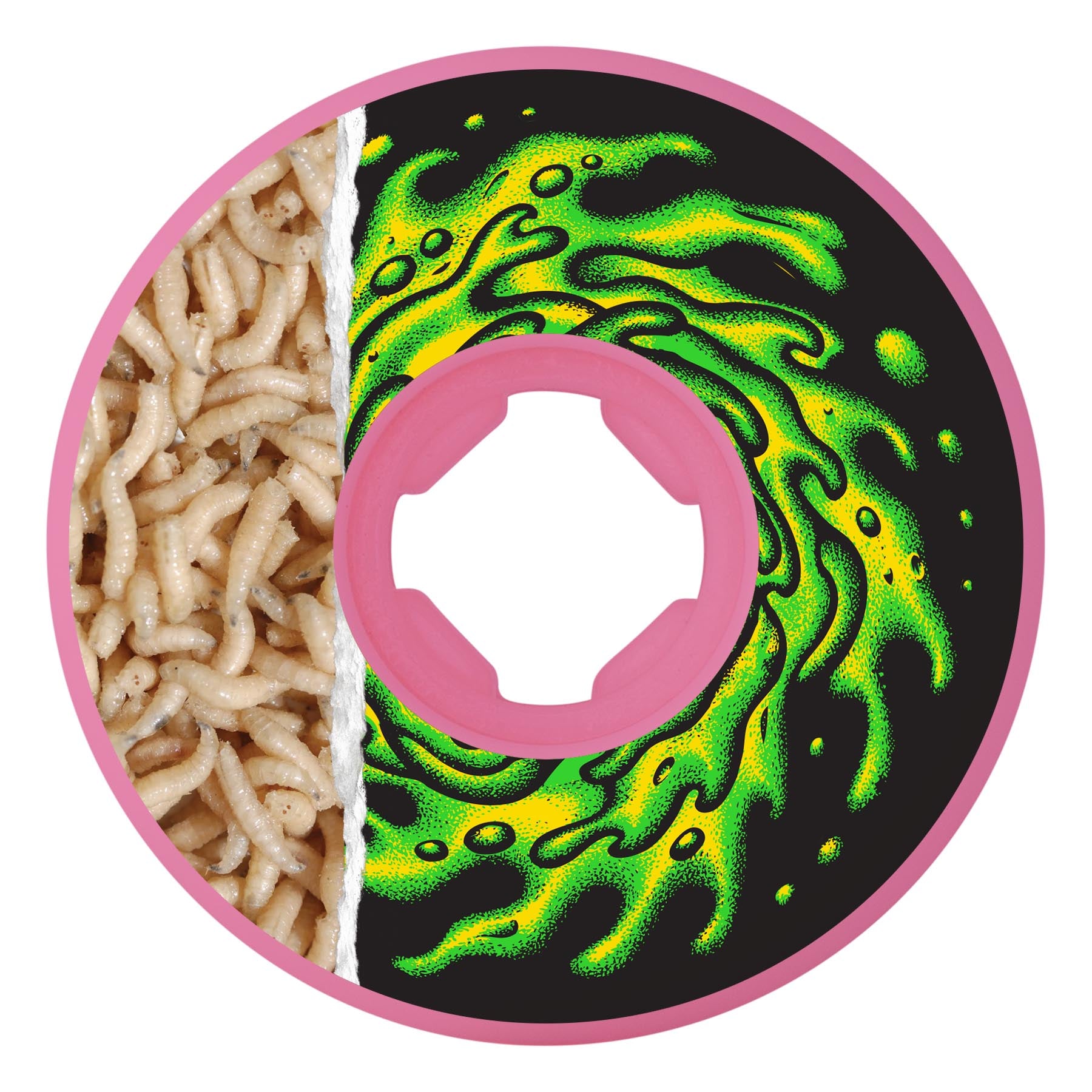 SLIME BALLS - 54mm Tear Away Maggots Neon Pink 97a