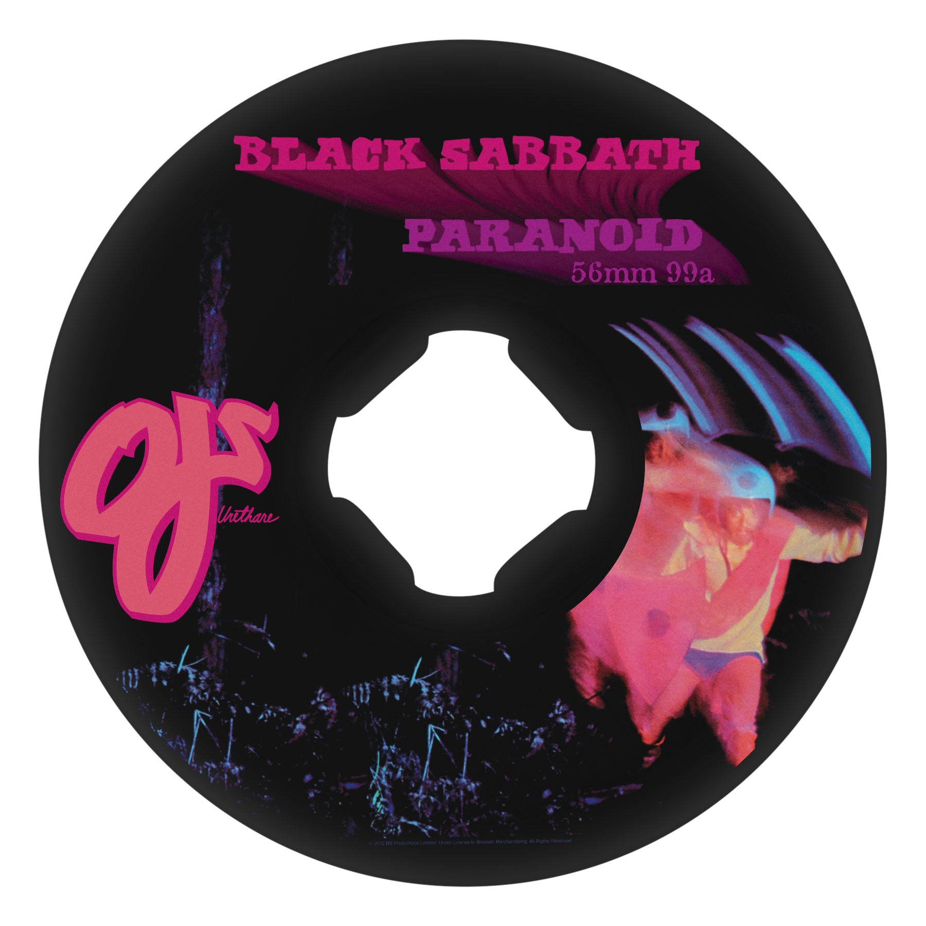 OJ WHEELS - 56mm Black Sabbath Paranoid Chubbies Black 99a