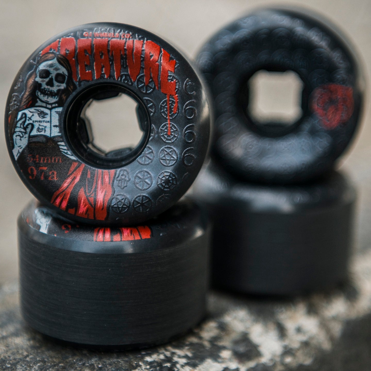 OJ WHEELS - 54mm Book of OJ Bloodsuckers Black 97a