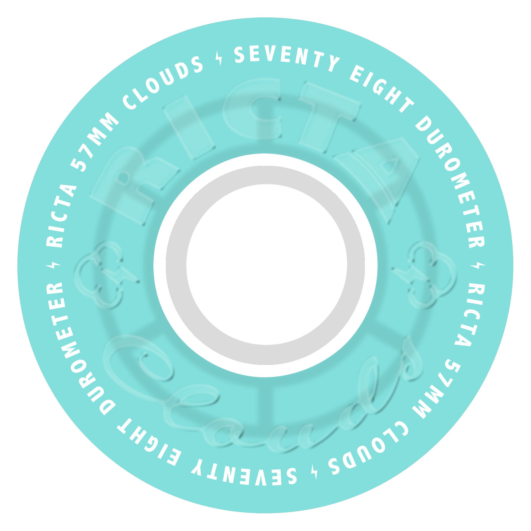 RICTA - 57mm Clouds Transparent Aqua 78a