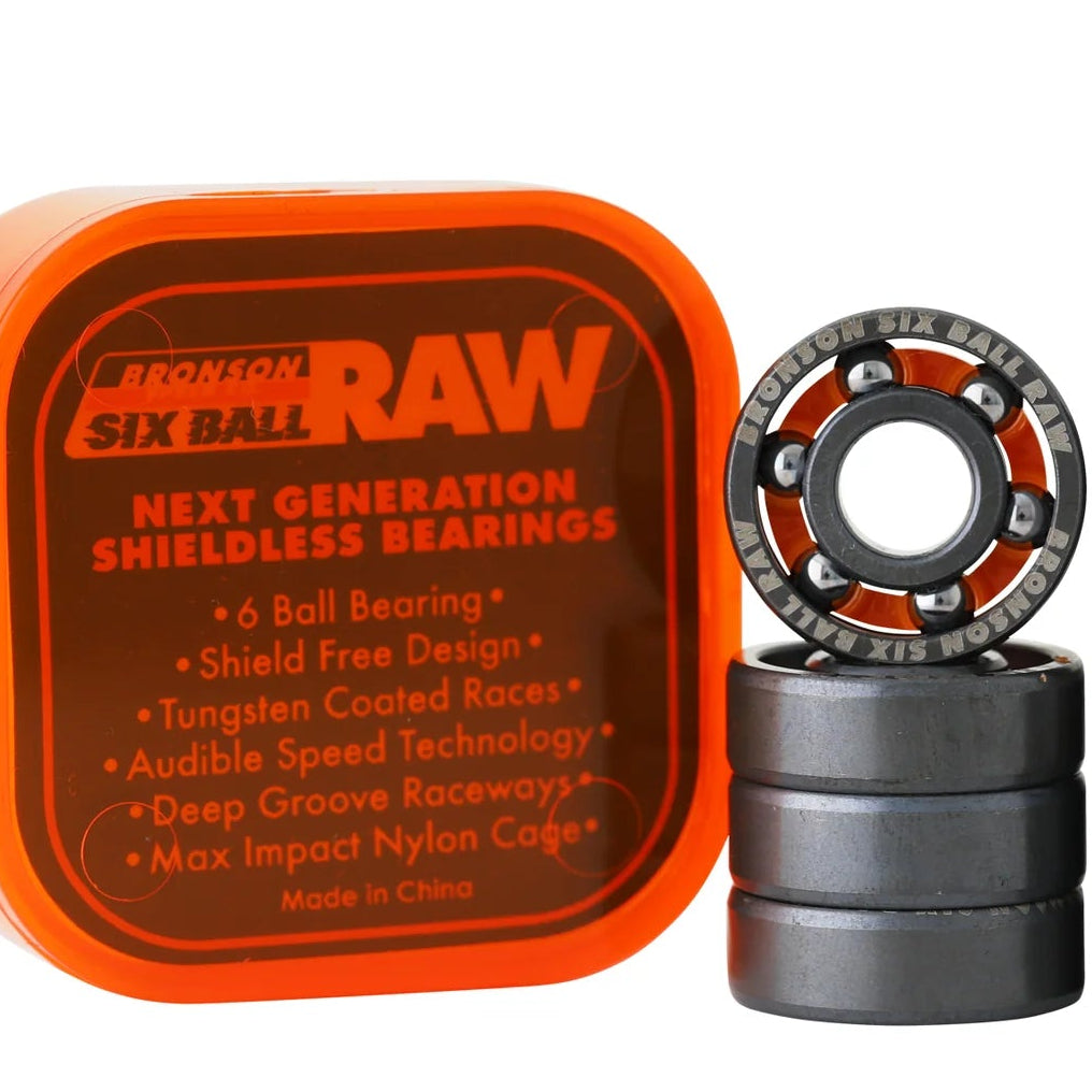 BRONSON SPEED CO. -  RAW Shieldless 6-Ball Bearings