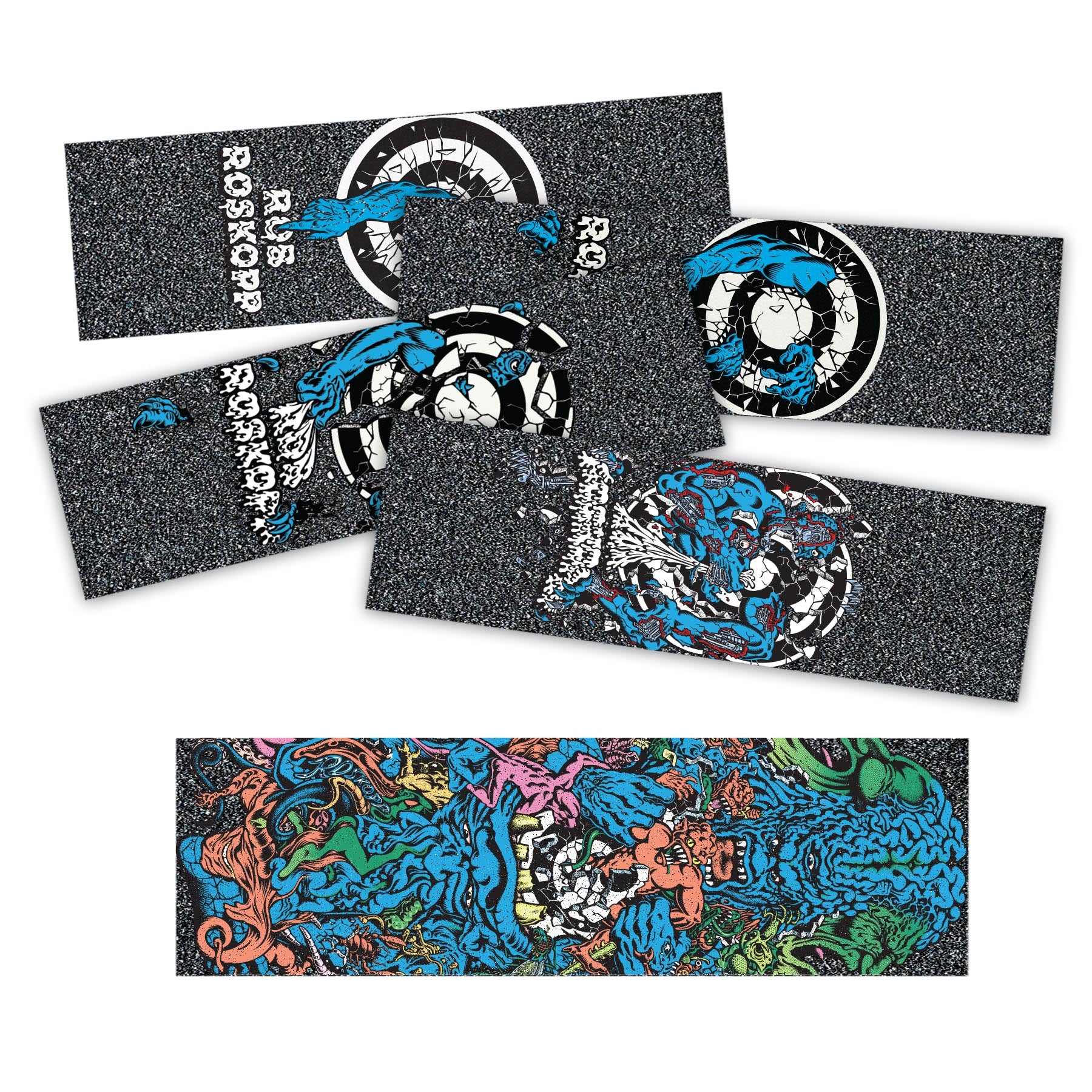 MOB GRIP - Roskopp Target Grip Strips 5 pack 11" x 3.25"