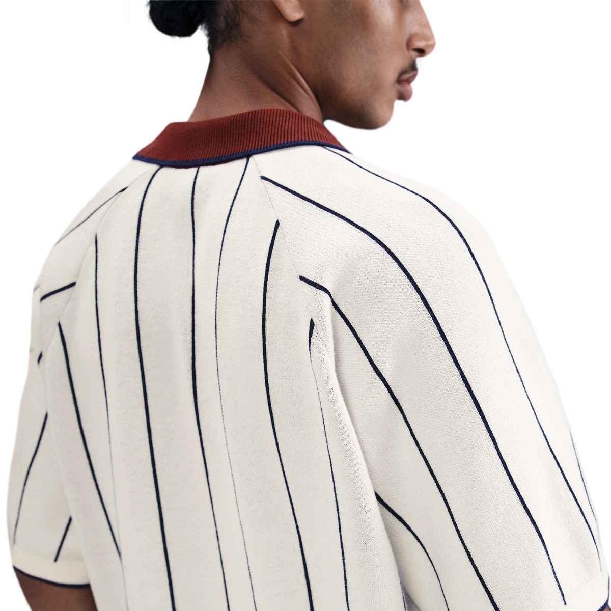 NIKE SB - Short Sleeve Polo Sweater Sail/Midnight/Red