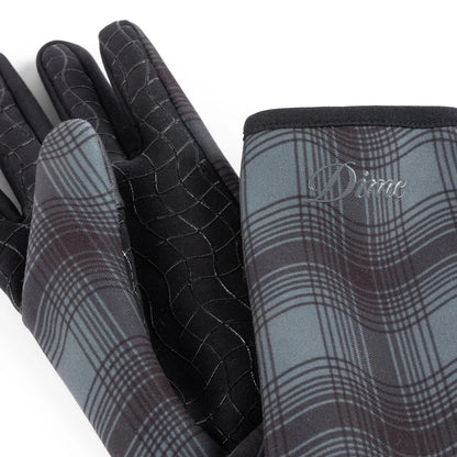 DIME - City Plaid Gloves Charcoal